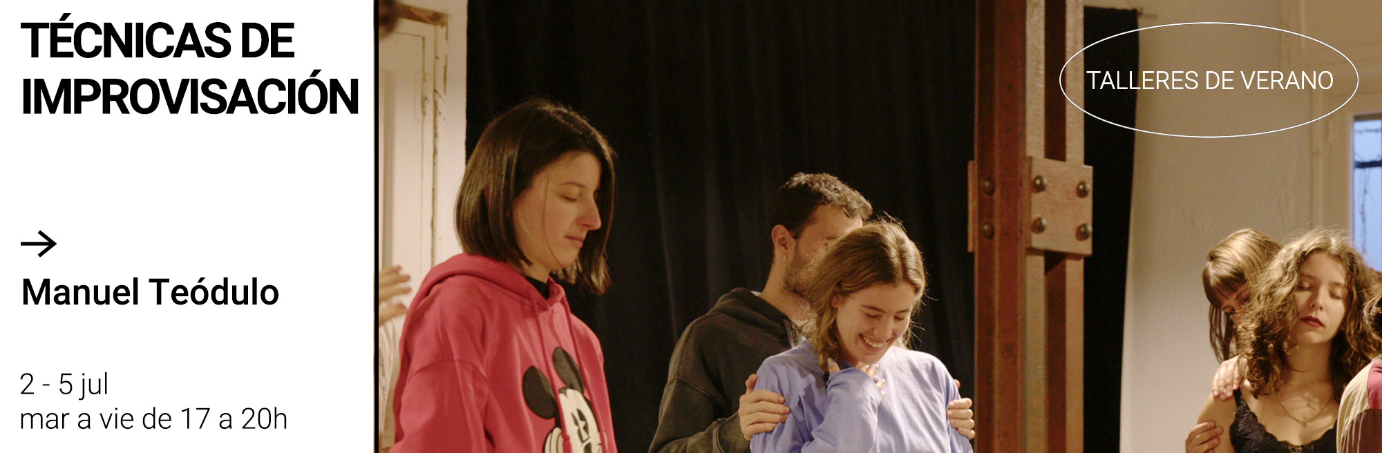 Taller de verano con Manuel Teodulo en Réplika Teatro