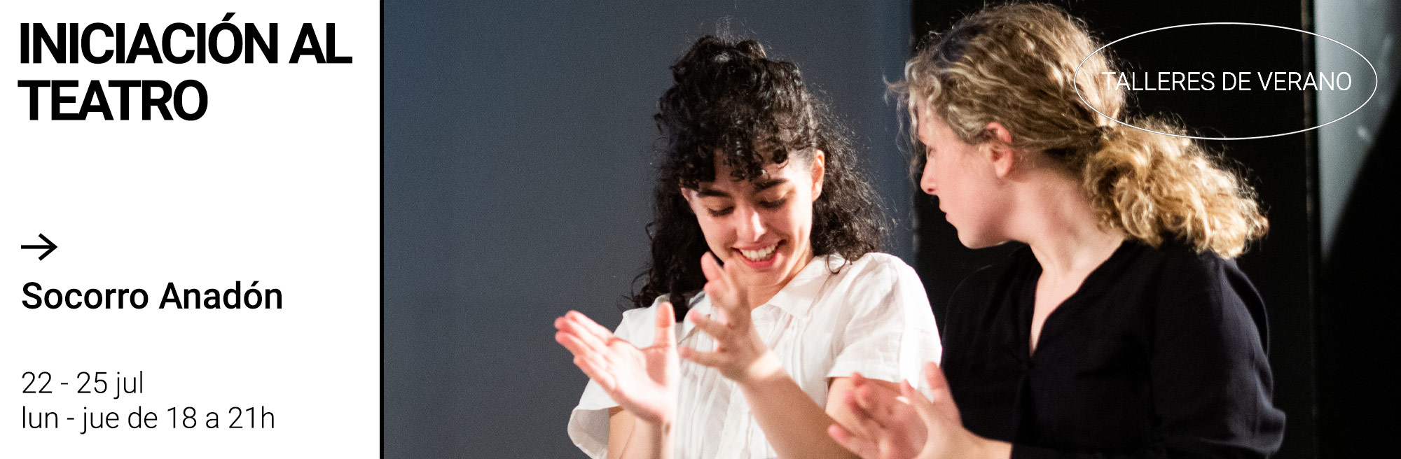 Taller de verano de iniciación al teatro con Socorro Anadón en Réplika Teatro